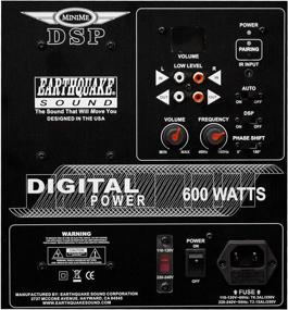 img 2 attached to Миниатюрный сабвуфер Earthquake Sound MiniMe DSP P-10: 10-дюймовый с активным усилителем и 🔊 DSP-управлением, а также технологией пассивного радиатора SLAPS - для улучшения аудио-впечатления.