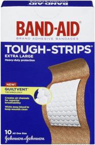 img 1 attached to 🩹 BAND-AID Tough-Strips Extra Large Bandages - Pack of 3 (10 ea)