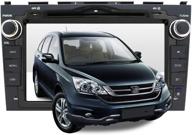 🚗 enhance your honda crv experience with 8 inch touchscreen android 10.0 car stereo radio in dash navigation - includes dvd player, bluetooth, carplay, rear view camera, sd card, and mic logo