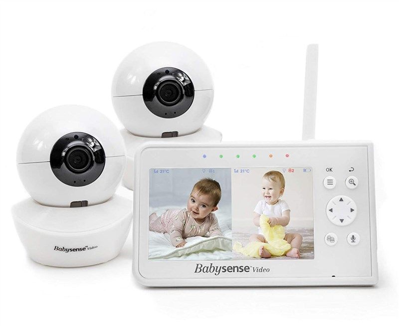 모니터 babysense 카메라 조정 가능한 자장가 로고