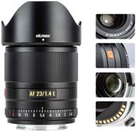 📷 viltrox 23mm f/1.4 auto focus e-mount lens for sony - wide angle aps-c lens for a6500, a6300, a6100, a9, a7r series logo