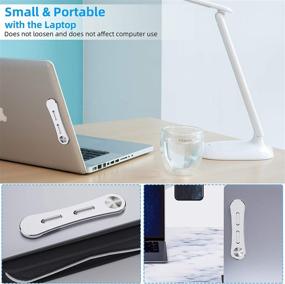 img 1 attached to 📱 Slim Magnetic Cellphone Mount for Laptop and Monitor, Improved Office Efficiency as Safty Cellphone Stand (Silver)