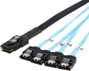 img 4 attached to CableCreation Mini SAS 36Pin (SFF-8087) Male To 4 SATA 7Pin Female Cable