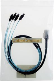 img 2 attached to CableCreation Mini SAS 36Pin (SFF-8087) Male To 4 SATA 7Pin Female Cable