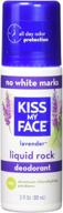 🌿 kiss my face paraben-free liquid rock roll-on deodorant, lavender - 3 oz - 2 pk: ultimate natural protection against odor logo