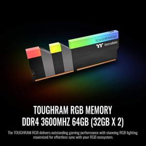 img 3 attached to Thermaltake TOUGHRAM RGB 64GB (2x32GB) DDR4 3600MHz C18 1.35V DIMM Desktop Gaming Memory, Black - R009R432GX2-3600C16A