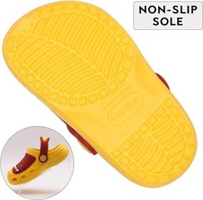 img 1 attached to Knemksplanet Dinosaur Non Slip Lightweight Slippers Boys' Shoes ~ Clogs & Mules