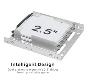 img 2 attached to Pack Internal Drive Mounting Bracket Computer Accessories & Peripherals