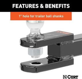 img 1 attached to CURT 45821 Clevis Pin Hitch Ball Mount: 2-Inch Receiver, 6,000 lbs Capacity, 1-Inch Hole - Find Now!