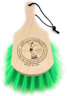 🌊 versatile surf brush: custom wood handled 8 inch or 15 inch with green or pink bristles + leash string logo