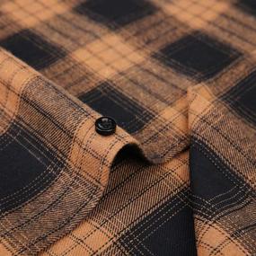 img 1 attached to Men's Clothing: DOKKIA Button Buffalo Checked Flannel Shirts, Perfect for Fall