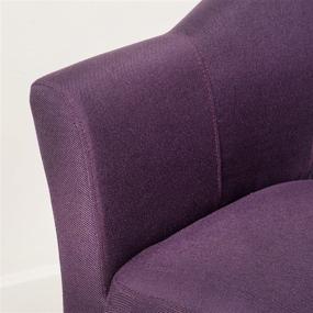 img 1 attached to 🪑 Plush and Stylish: Christopher Knight Home Cosette Fabric Arm Chair in Rich Plum Shade
