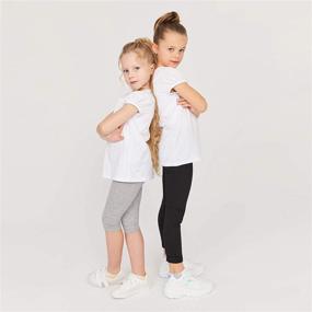 img 1 attached to 👚 GOXU Girls’ Puff Short Sleeve T Shirt 2-Pack: Trendy and Comfortable Tops for Girls