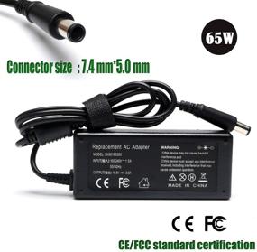 img 4 attached to 💻 65W AC Adapter Laptop Charger for HP Pavilion DV7 DV6 DV5 DV4 DM4 G7 G6 G4 Series - High-Quality PC Power Supply Cord