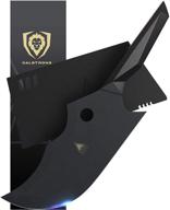 🔪 dalstrong 9" cleaver knife - shadow black series - titanium nitride coated - high carbon steel - 7cr17mov-x vacuum treated - sheath included - nsf certified logo