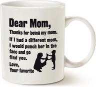 🎁 mauag hilarious mother's day coffee mug for mom - best mom gifts, 11 oz white cup logo