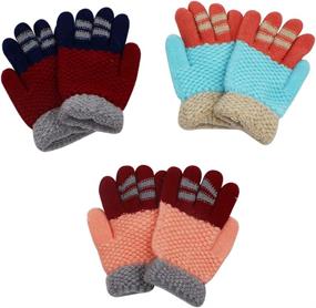 img 2 attached to 🧤 Warmth and Style Combined: RARITY US Unisex Winter Gloves Mittens for Boys' Accessories in Extreme Cold Weather