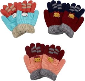 img 1 attached to 🧤 Warmth and Style Combined: RARITY US Unisex Winter Gloves Mittens for Boys' Accessories in Extreme Cold Weather