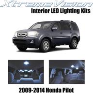 🚘 усовершенствованный комплект интерьера с кулером xtremevision cool white led для honda pilot (2009-2014) - включает 16 деталей и инструменты для установки. логотип