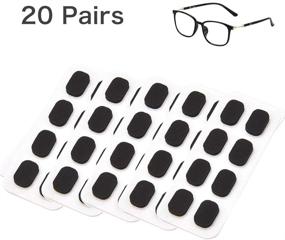img 3 attached to Festful Eyeglass Nose Pads - 20 Pairs of Self-Adhesive Anti-Slip Soft Foam Glasses Nose Pads, Black, 1.5mm Thickness
