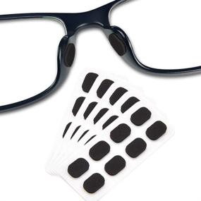 img 4 attached to Festful Eyeglass Nose Pads - 20 Pairs of Self-Adhesive Anti-Slip Soft Foam Glasses Nose Pads, Black, 1.5mm Thickness