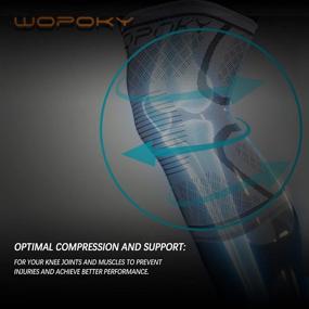 img 1 attached to 🏋️ WOPOKY 2 Pack Knee Braces - Compression Knee Sleeves for Pain Relief, Meniscus Tear, Arthritis - Support for Men & Women - Ideal for Weightlifting, Running, Squatting, Basketball, and Workouts