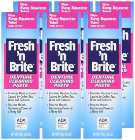 img 4 attached to ❇️ Pack of 3 Fresh 'n Brite Denture Cleaning Paste - Minty Gel, 3.8 Ounce Tube