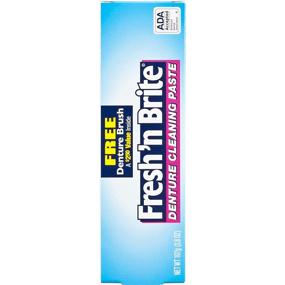 img 1 attached to ❇️ Pack of 3 Fresh 'n Brite Denture Cleaning Paste - Minty Gel, 3.8 Ounce Tube