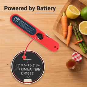 img 2 attached to 🌡️ BBQGO Kitchen Cooking Food Candy Thermometer, Digital Instant Read Meat Thermometer with Calibration, Magnet, Foldable Probe, Large Screen, BBQ Grill Thermometer