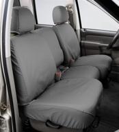 covercraft ss2459pcgy seatsaver front row custom fit seat cover for ram 1500 - polycotton grey: high-quality protection and personalized style logo