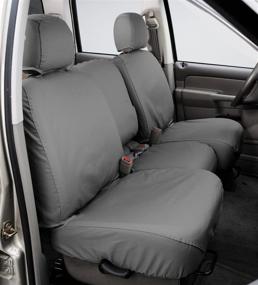 img 1 attached to Covercraft SS2459PCGY SeatSaver Front Row Custom Fit Seat Cover for Ram 1500 - Polycotton Grey: High-Quality Protection and Personalized Style