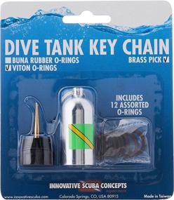 img 2 attached to 🔑 Innovative Scuba Concepts Silver Scuba Diving Tank O-Ring Dive Kit Keychain with Pick: Enhanced Underwater Safety and Convenience