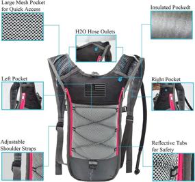 img 2 attached to 🎒 J.CARP 2 Pack Hydration Backpack: Stay Hydrated for Hours While Hiking, Cycling, Camping & More!