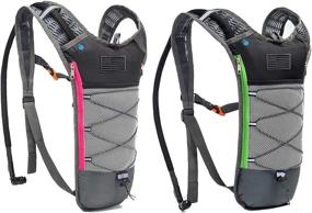 img 4 attached to 🎒 J.CARP 2 Pack Hydration Backpack: Stay Hydrated for Hours While Hiking, Cycling, Camping & More!