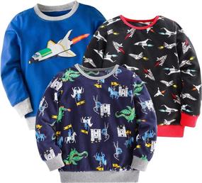 img 4 attached to 👕 CRAZY GOTEND Boys Girls Shirt: Trendy Boys' Clothing Sets for Every Occasion!