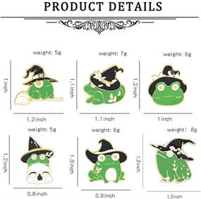 img 2 attached to 🐸 Nakobo Enamel Pins: Delightful Froggy Lotus Guitar Frogs Animal Brooches for Backpacks, Hats & Clothing – Perfect Gift for Kids, Boys, Girls, and Women
