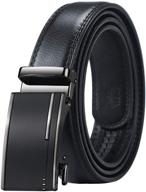 👨 stylish leather automatic buckle men's accessories for belts - perfect for fathers логотип