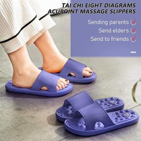 img 2 attached to Тапочки для акупрессуры Natheeph Non Slip Reflexology