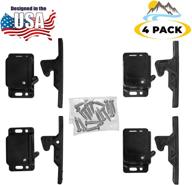 🚪 camp'n 4 pack push catch latch: premium rv cabinet door holder - 5 lbs pull force - includes mounting hardware - ideal for rv, trailer, camper, motor home, cargo trailer - oem replacement logo