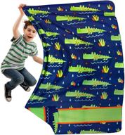 yayme crocodile blanket boys lightweight logo