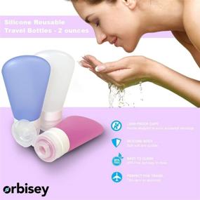 img 1 attached to Orbisey Approved: Squeezable Silicone Bottles for Hassle-free Travel