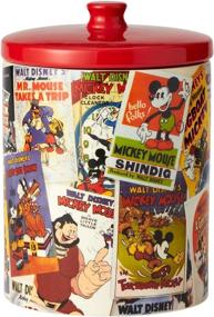 img 2 attached to 🍪 Enesco Disney Ceramics Mickey Mouse Collage Cookie Jar: A Multicolor 9.25-inch Delight!