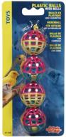 enhance your pet's playtime with living world 4 plastic balls with bells logo