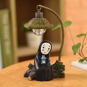 img 3 attached to Spirited Away No Face Man Night Lamp - OVANUS Mini Light Toy for Children, Ideal Gift and Home Garden Decoration with Rabbit Design