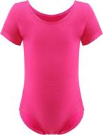 🩰 dancina cotton short sleeve ballet leotard for girls ages 2-10 – enhanced with seo logo