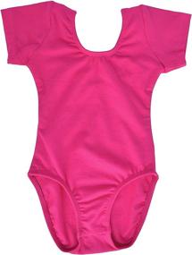 img 3 attached to 🩰 Dancina Cotton Short Sleeve Ballet Leotard for Girls Ages 2-10 – Enhanced with SEO