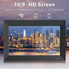 img 3 attached to 📸 BSIMB 10.1 Inch Digital Picture Frame with Motion Sensor - Videos/Photos Slideshow, Wall-Mountable for Portrait or Landscape, Supports USB Drive/SD Card M10