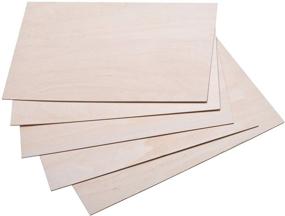 img 3 attached to 🌳 Basswood Sheets 1/16 Inch for Crafting: Thin Plywood Wood Sheets (5 Pieces)