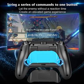 img 2 attached to Blue Wireless Controller – Pro Gamepad Joystick with Turbo, Gyro Axis, and Wake-up Functionality