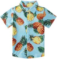 🍍 hawaiian boys' clothing: pineapple sunglass sleeved attire logo